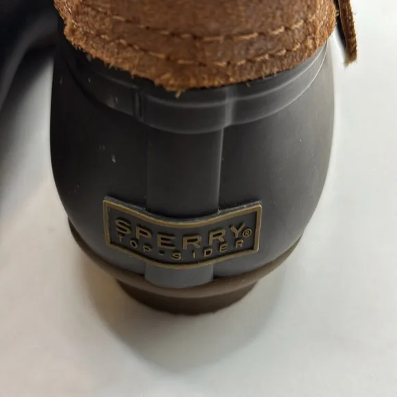 Sperry Top-Sider Rip duck Boots w/faux fur tan & brown SZ 9 waterproof outdoor - Picture 14 of 16